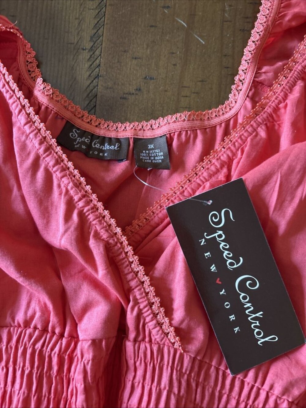 speed control new york dress Coral Maxi Size 3X NWT - Picture 6 of 8